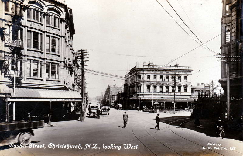 No.137 - Cashel Street, Christchurch N.Z., looking West
