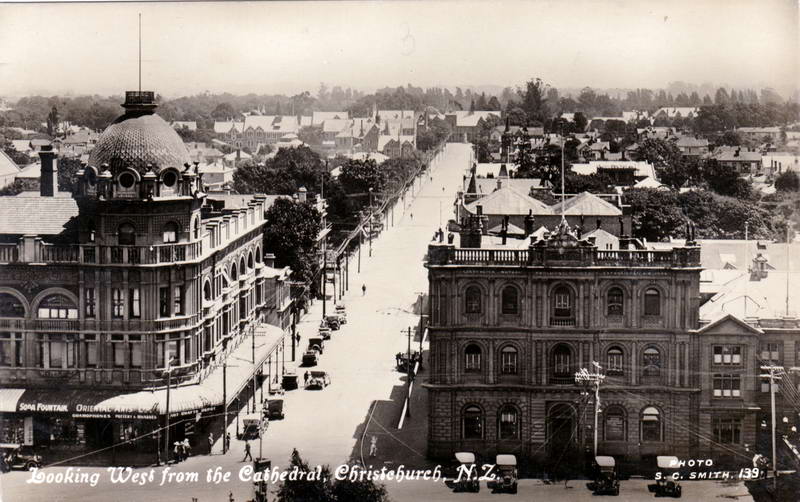 No.139 - Looking West from the Cathedral, Christchurch N.Z.